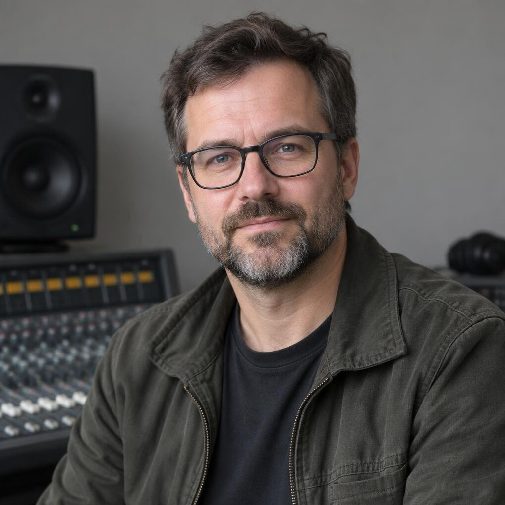 Portrait of a man with glasses